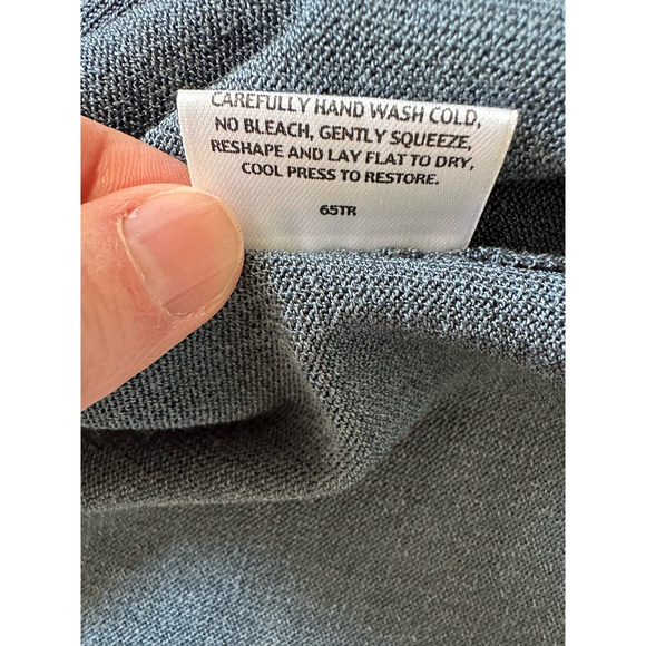 Elieen Fisher Blue Silk Skirt Set with Embellished Tank and Cardigan Size M - Picture 12 of 16